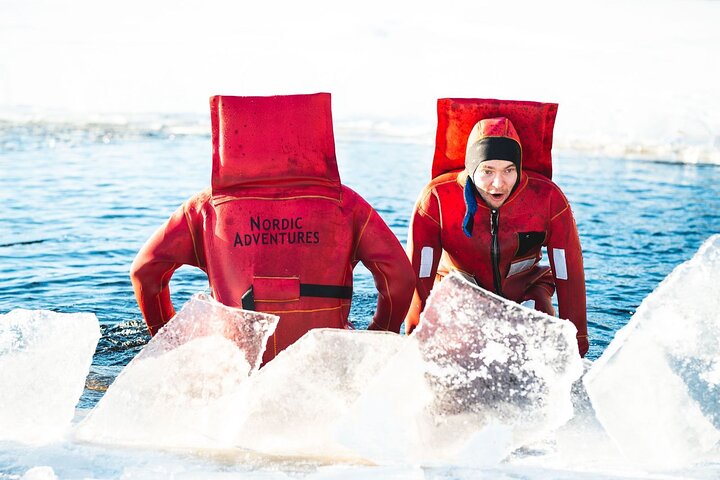 Ice floating in Lapland